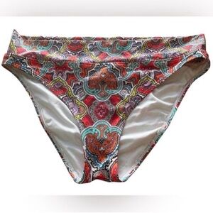 Victoria’s Secret Paisley Print Multicolor Swim Bottom Size X-Large